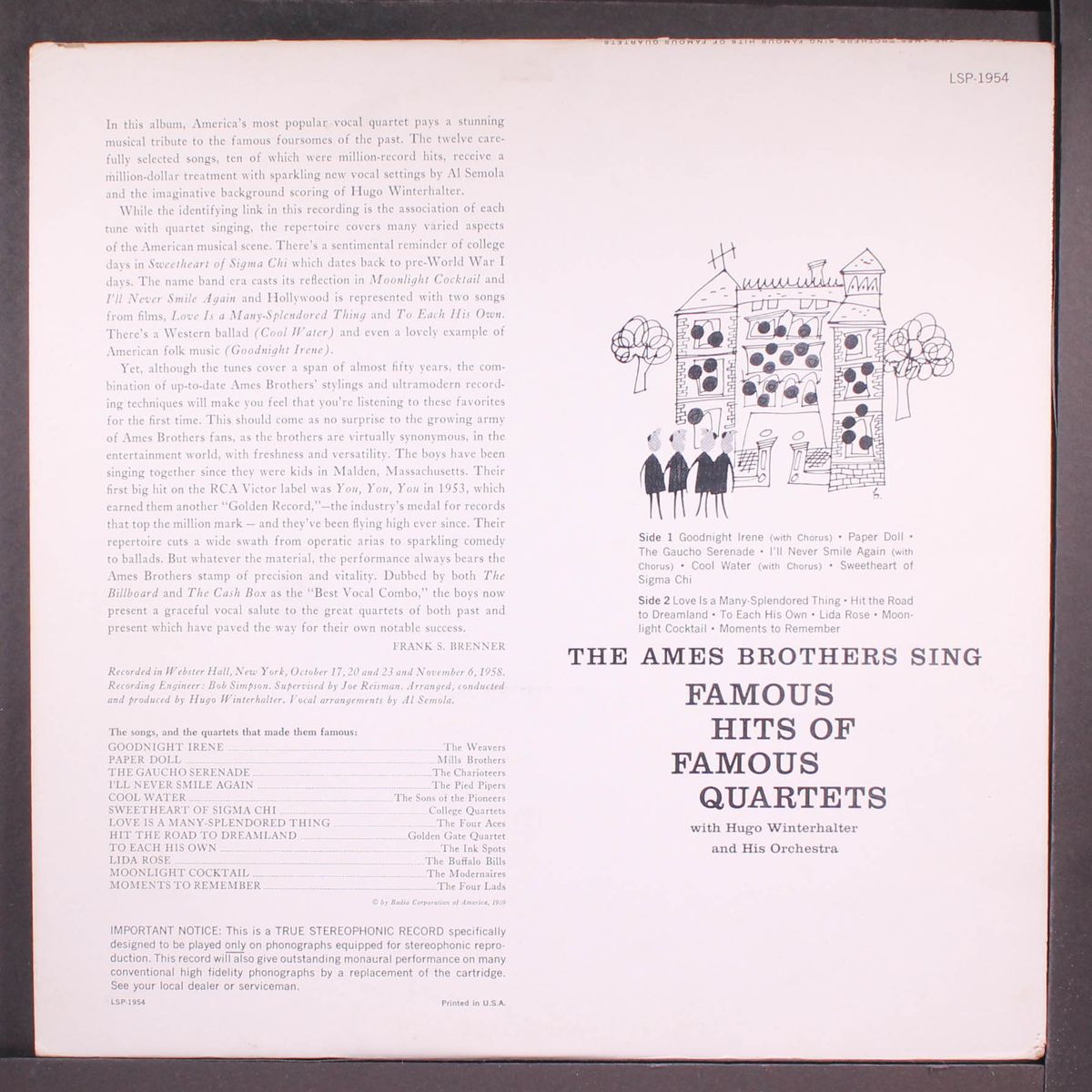 famous hits of famous quartets by AMES BROTHERS