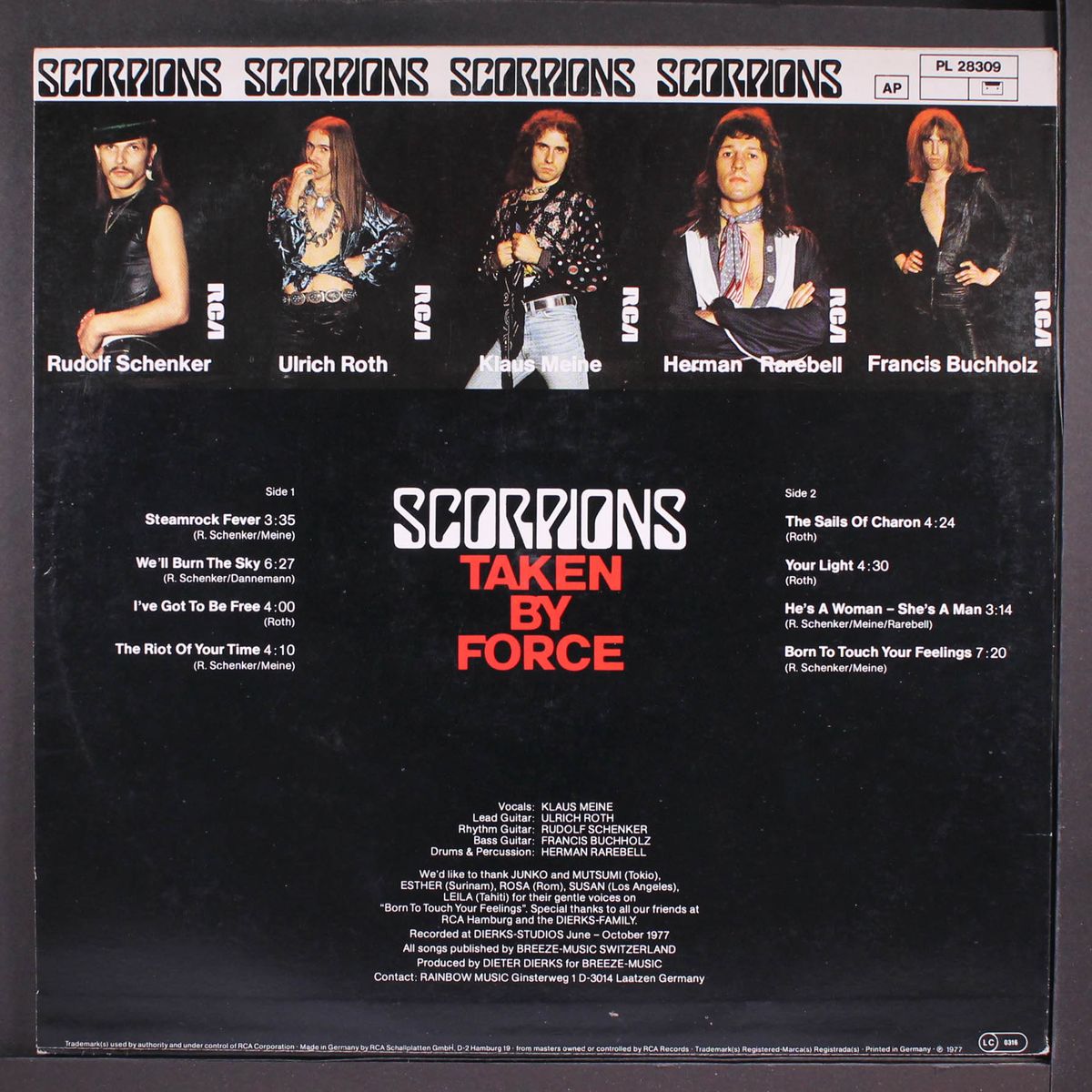 taken by force by SCORPIONS
