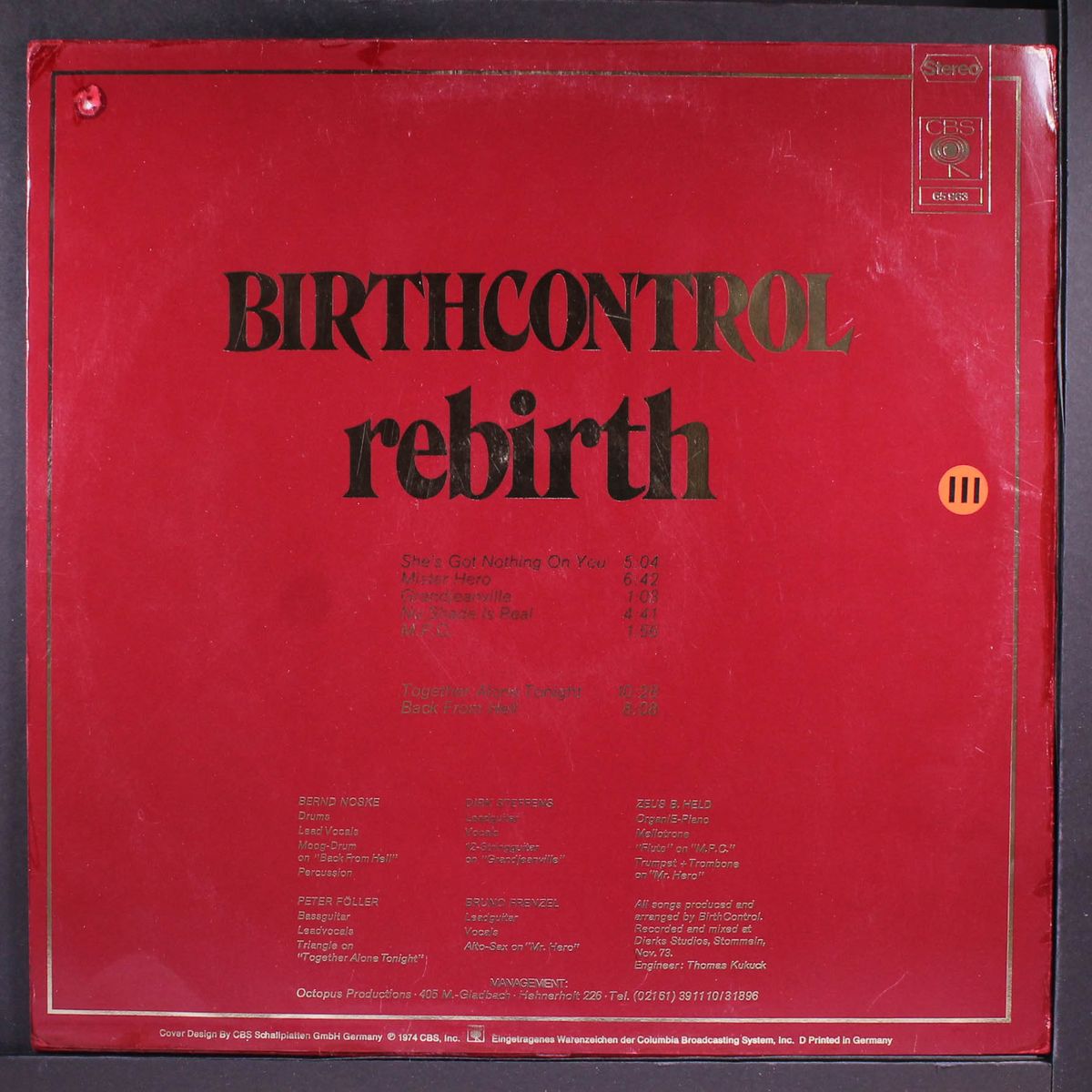 rebirth by BIRTHCONTROL