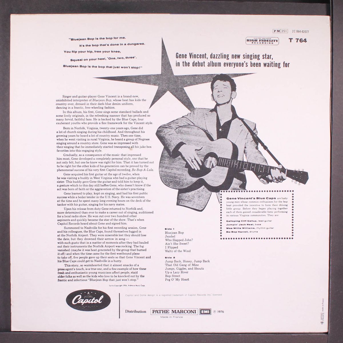 bluejean bop by GENE VINCENT & HIS BLUE CAPS
