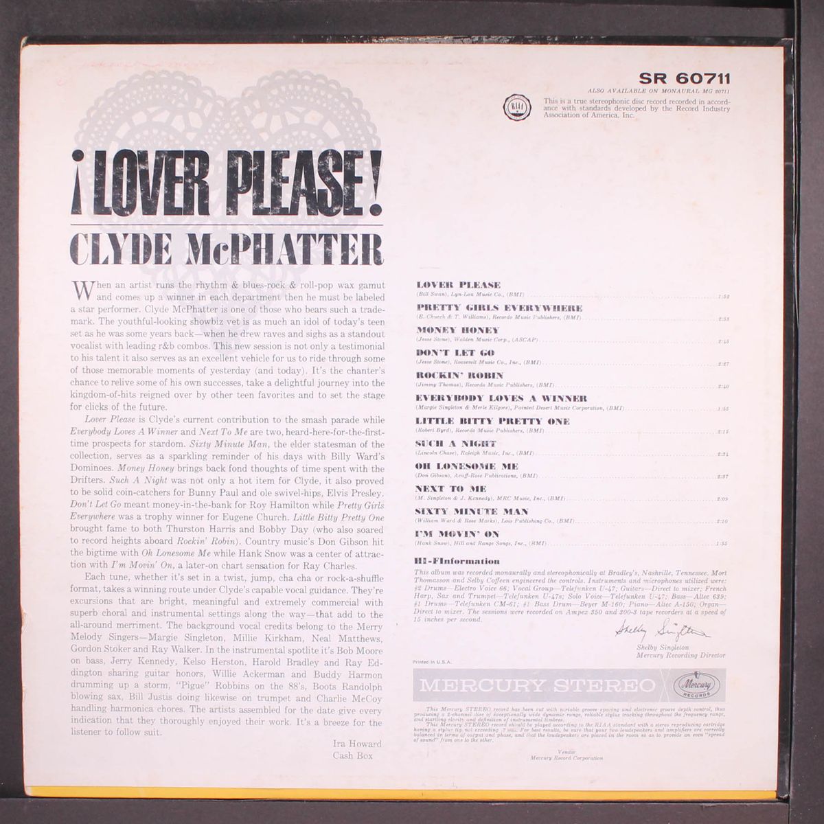 lover please! by CLYDE MCPHATTER