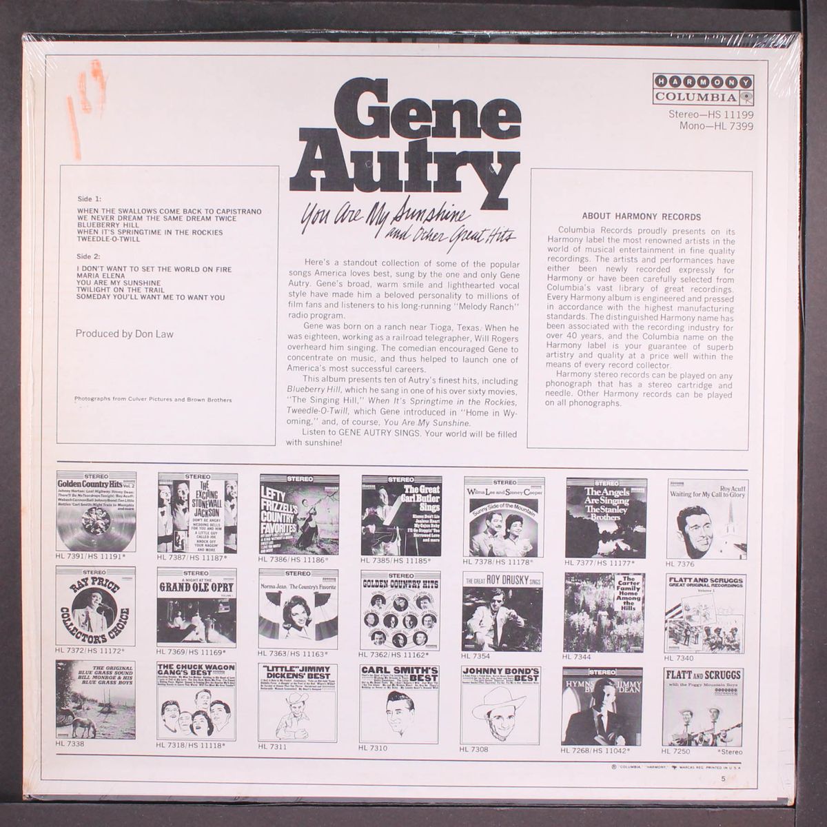 you are my sunshine by GENE AUTRY