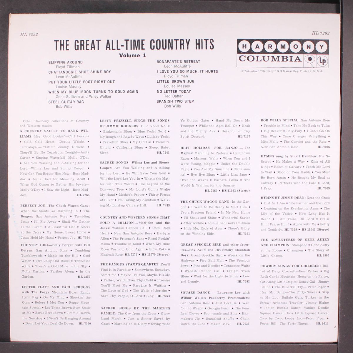 great all-time country hits,vol. 1 by VARIOUS