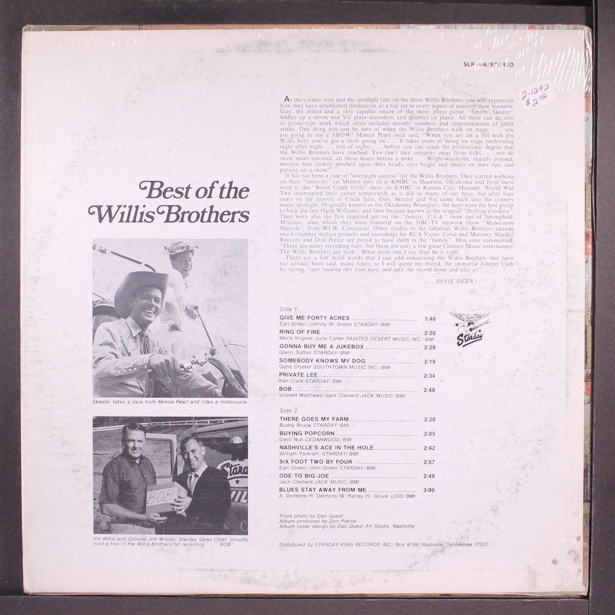 best of by WILLIS BROTHERS