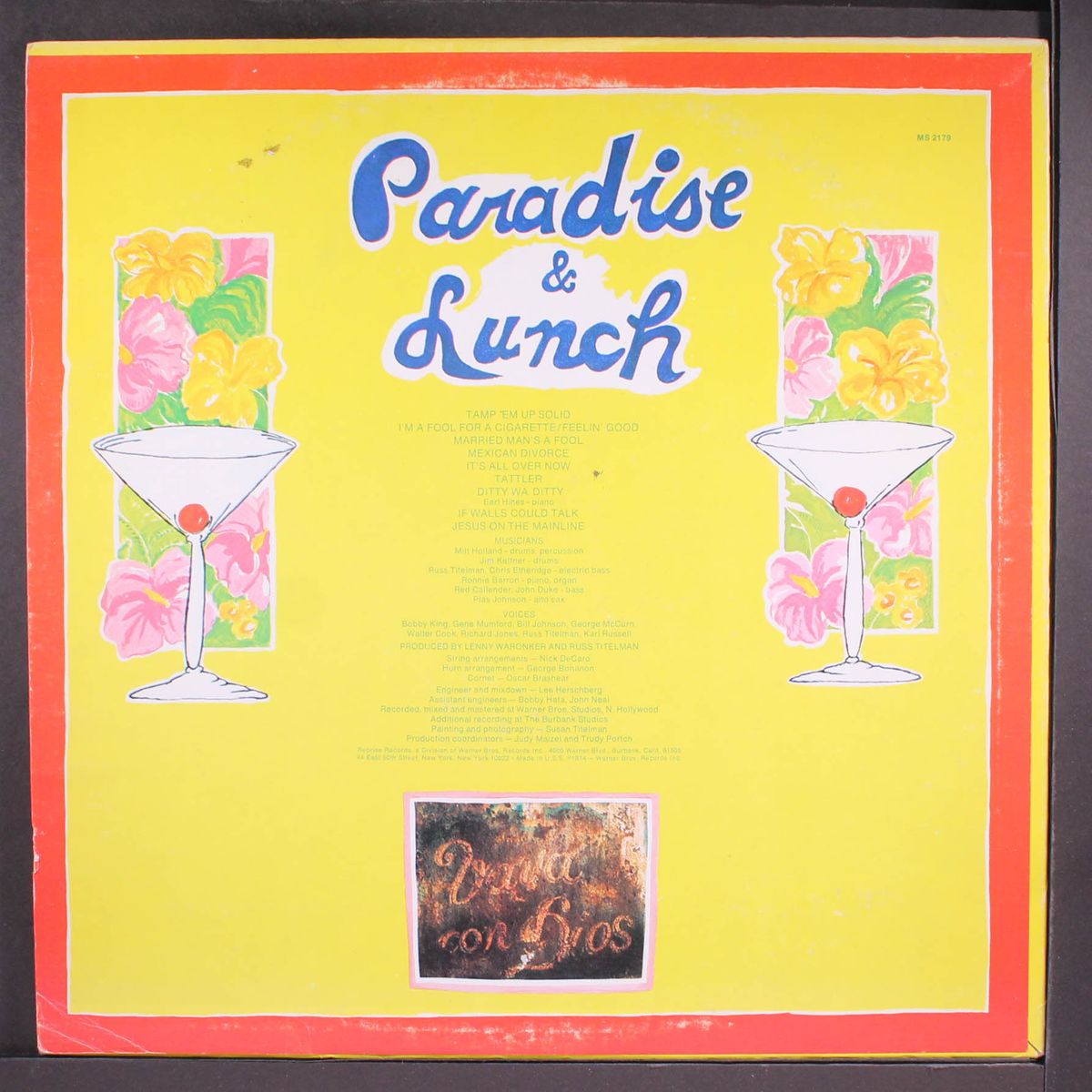 paradise and lunch by RY COODER