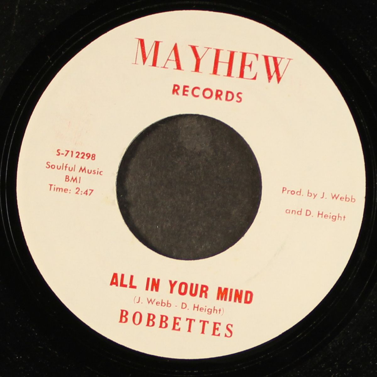 that's a bad thing to know / it's all in your mind by BOBBETTES