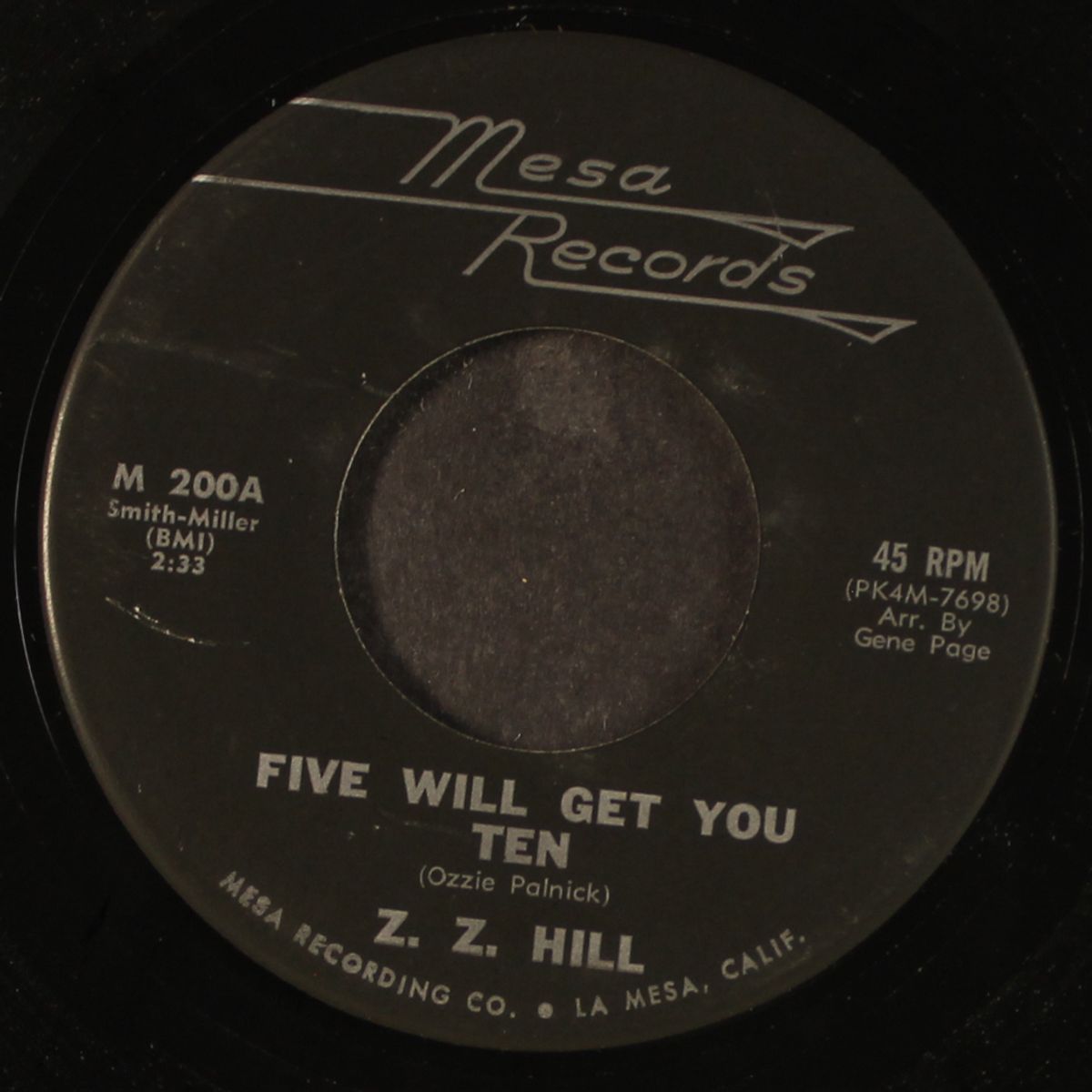 five will get you ten / the right to love by Z.Z. HILL