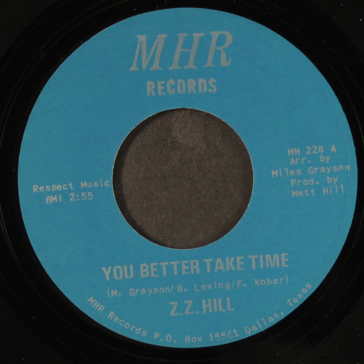 you better take time / it can be fixed by Z.Z. HILL
