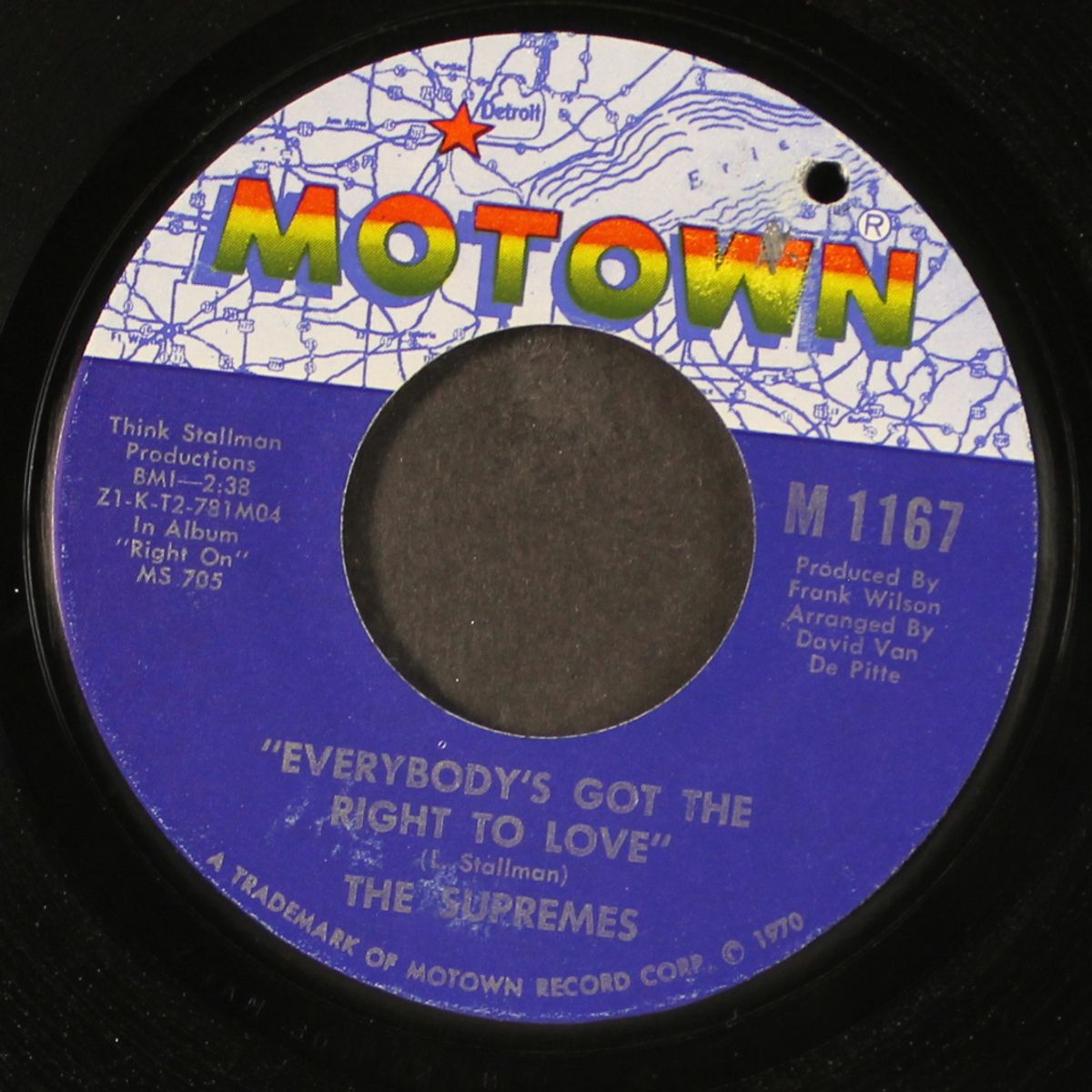 everybody's got the right to love / but i love you more by SUPREMES