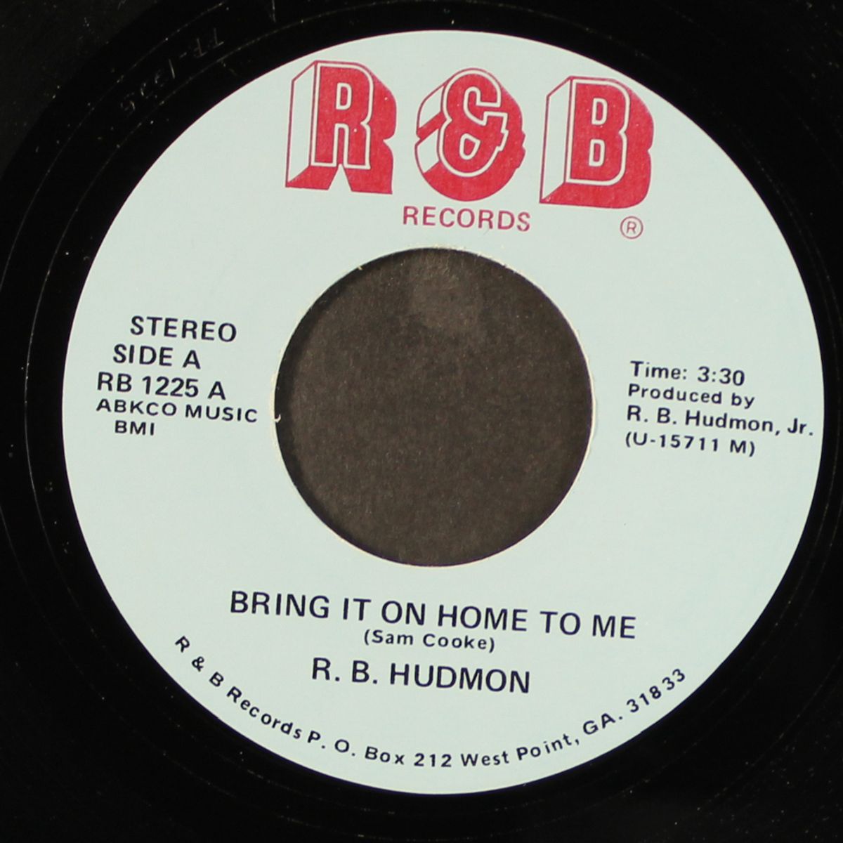 bring it on home to me / good time charlie's got the blues by R.B. HUDMON