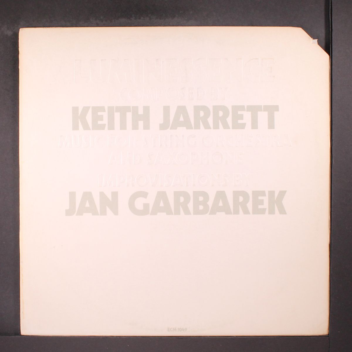 luminessence by KEITH JARRETT & JAN GARBAREK