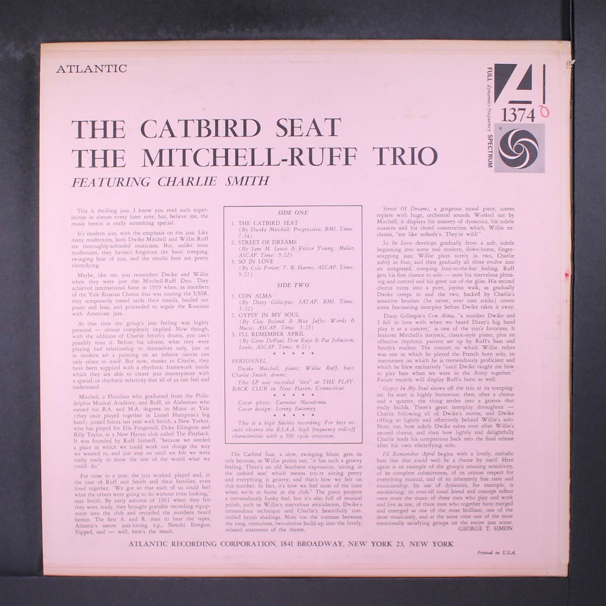 the catbird seat by MITCHELL-RUFF DUO