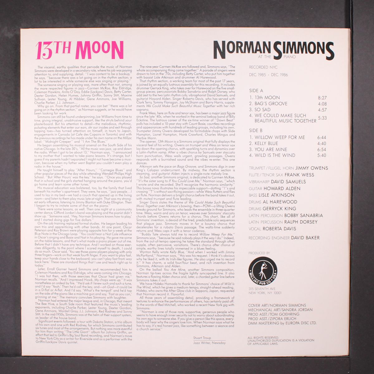13th moon by NORMAN SIMMONS