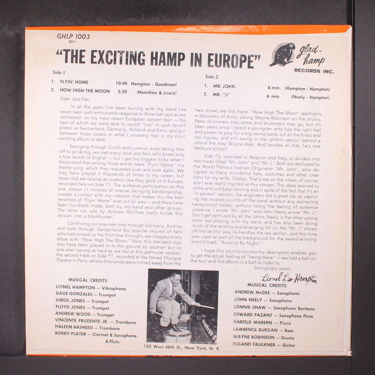 the exciting hamp in europe by LIONEL HAMPTON