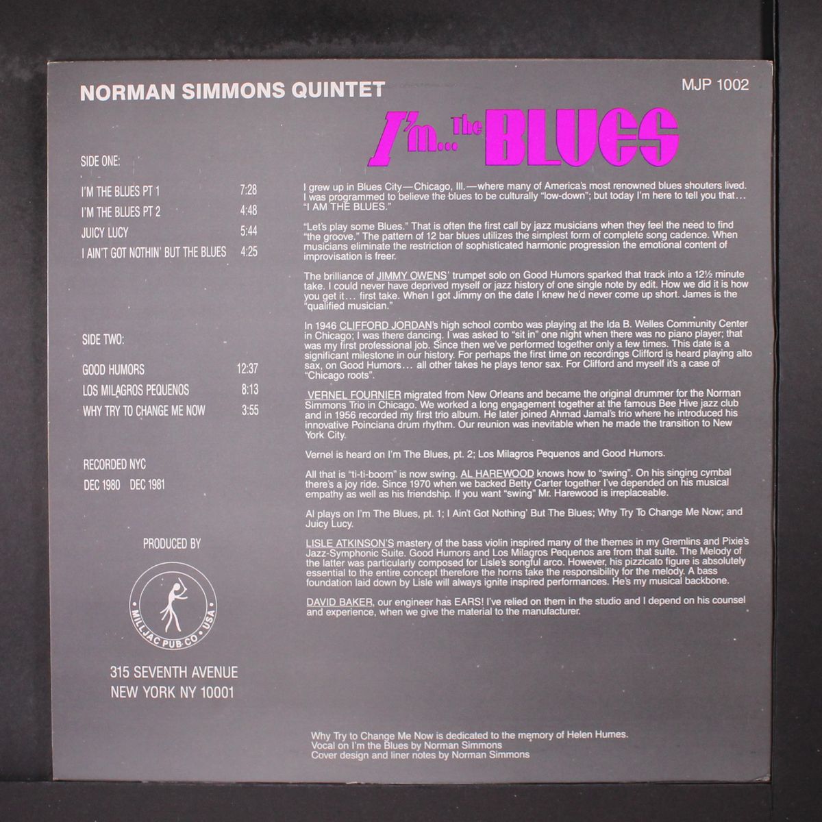 i'm the blues by NORMAN SIMMONS
