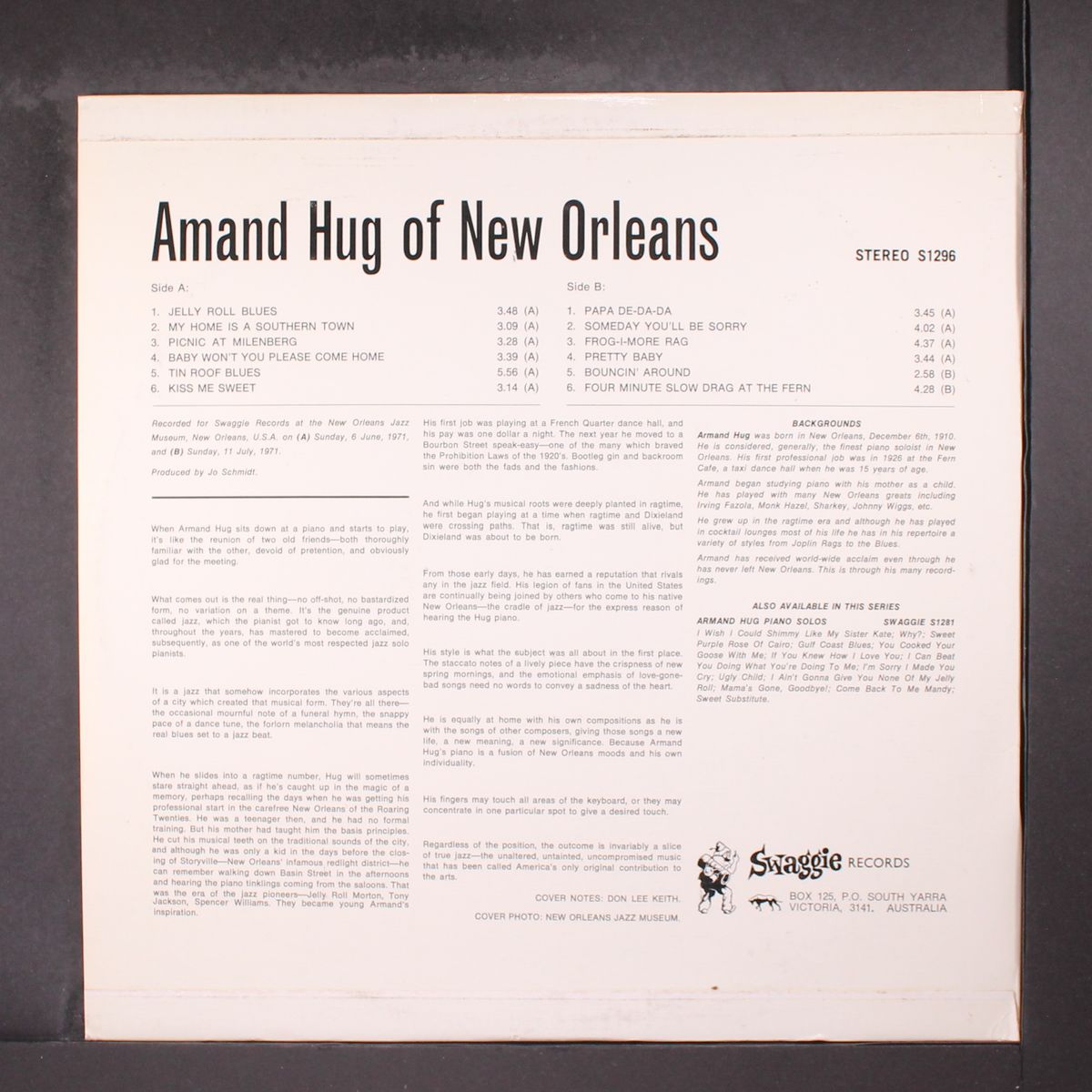 armand hug of new orleans by ARMAND HUG