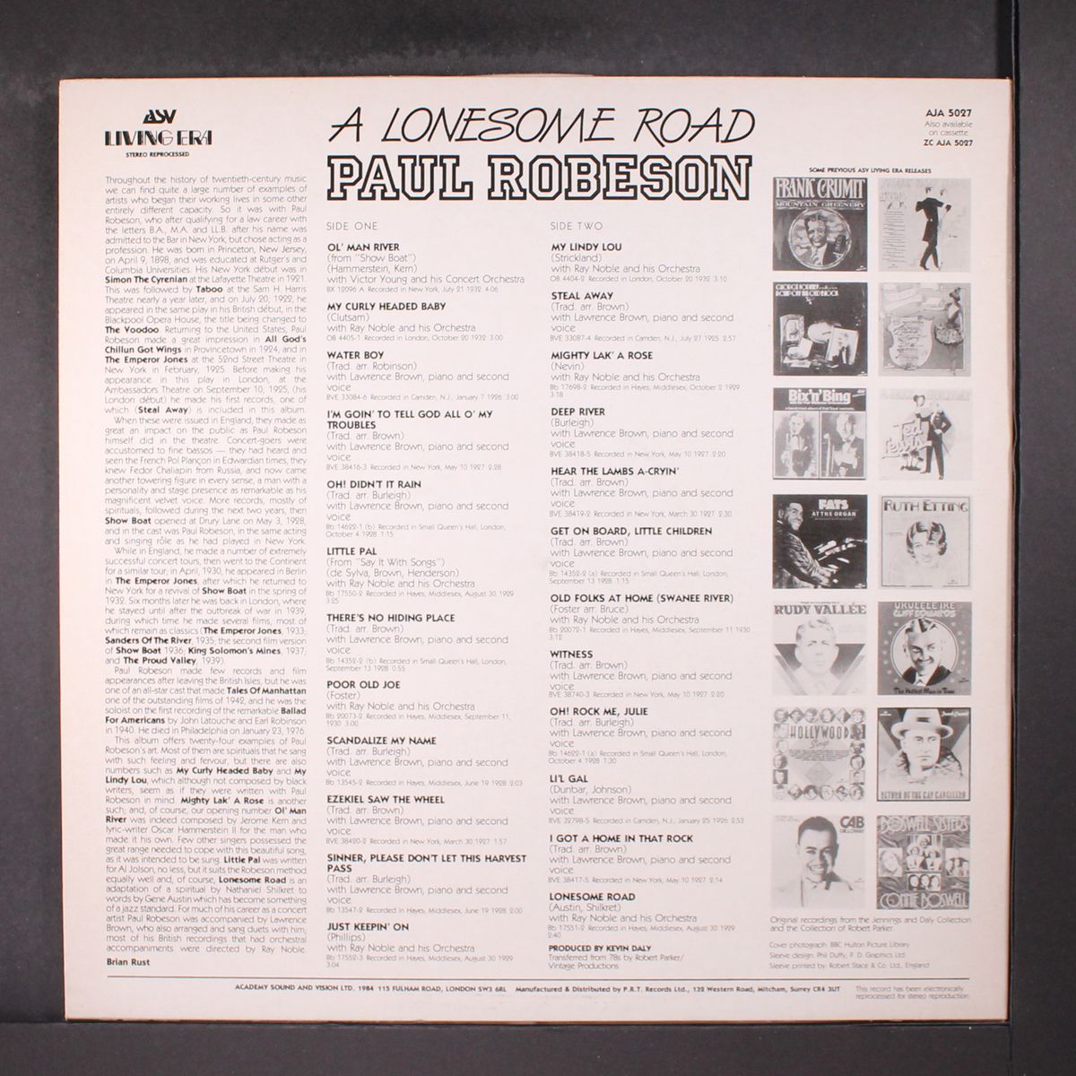 a lonesome road by PAUL ROBESON