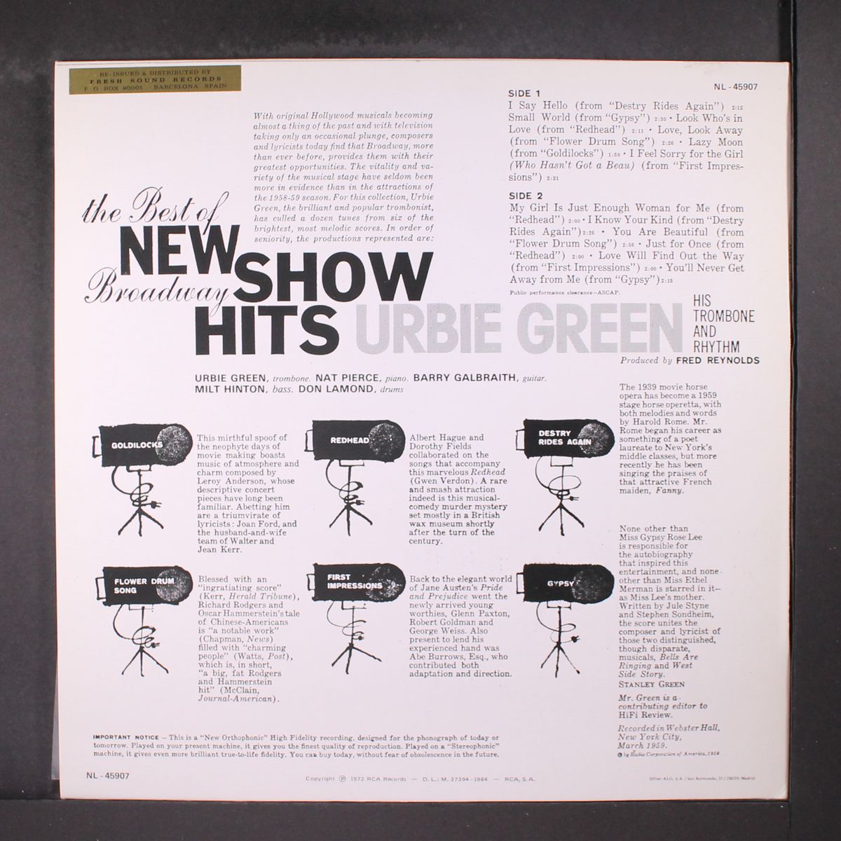 the best of new broadway show hits by URBIE GREEN