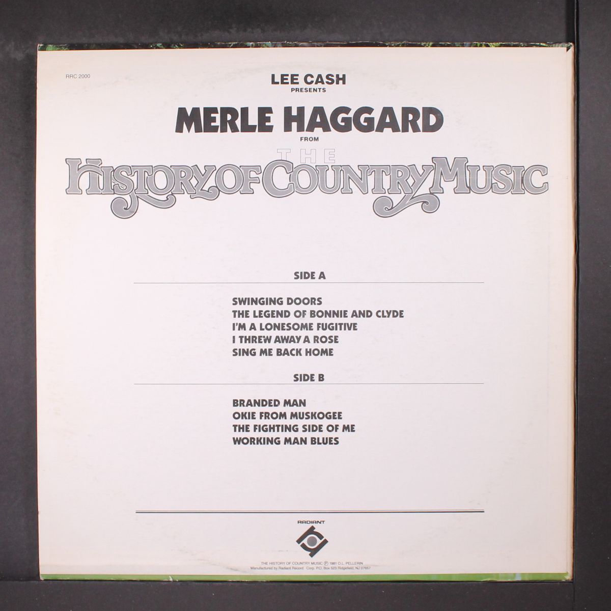 the history of country music presents by MERLE HAGGARD