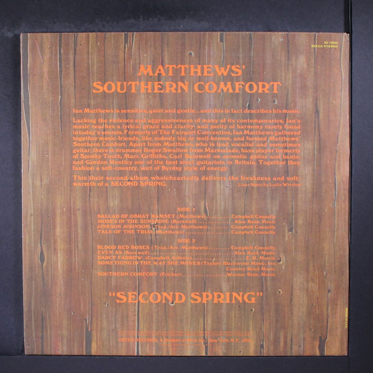 second spring by MATTHEWS' SOUTHERN COMFORT