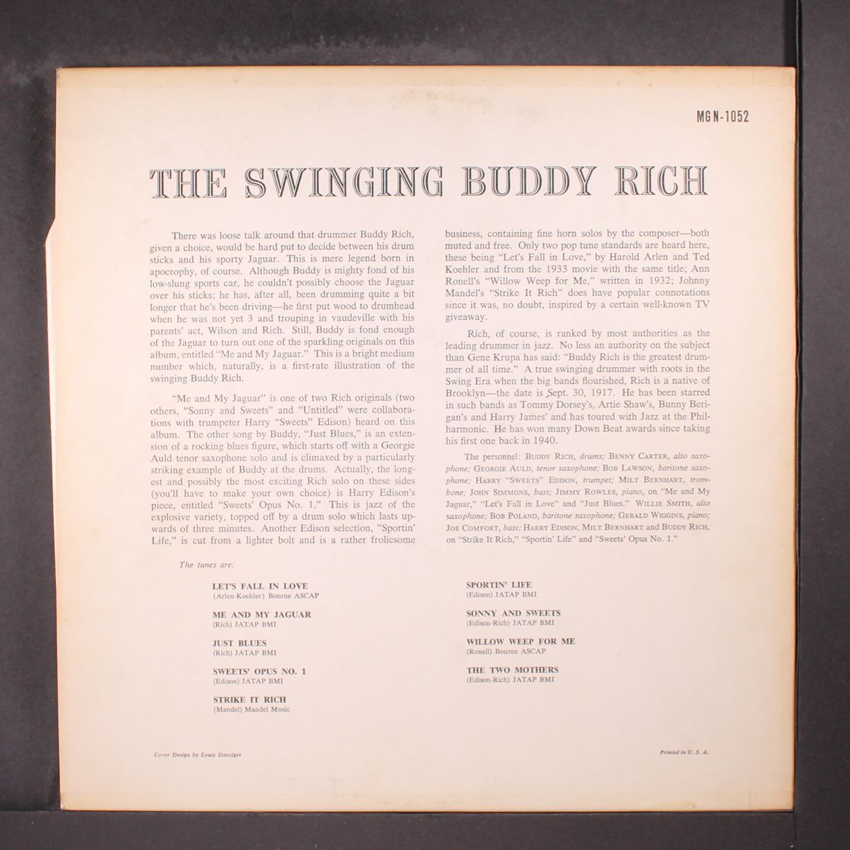 the swinging by BUDDY RICH