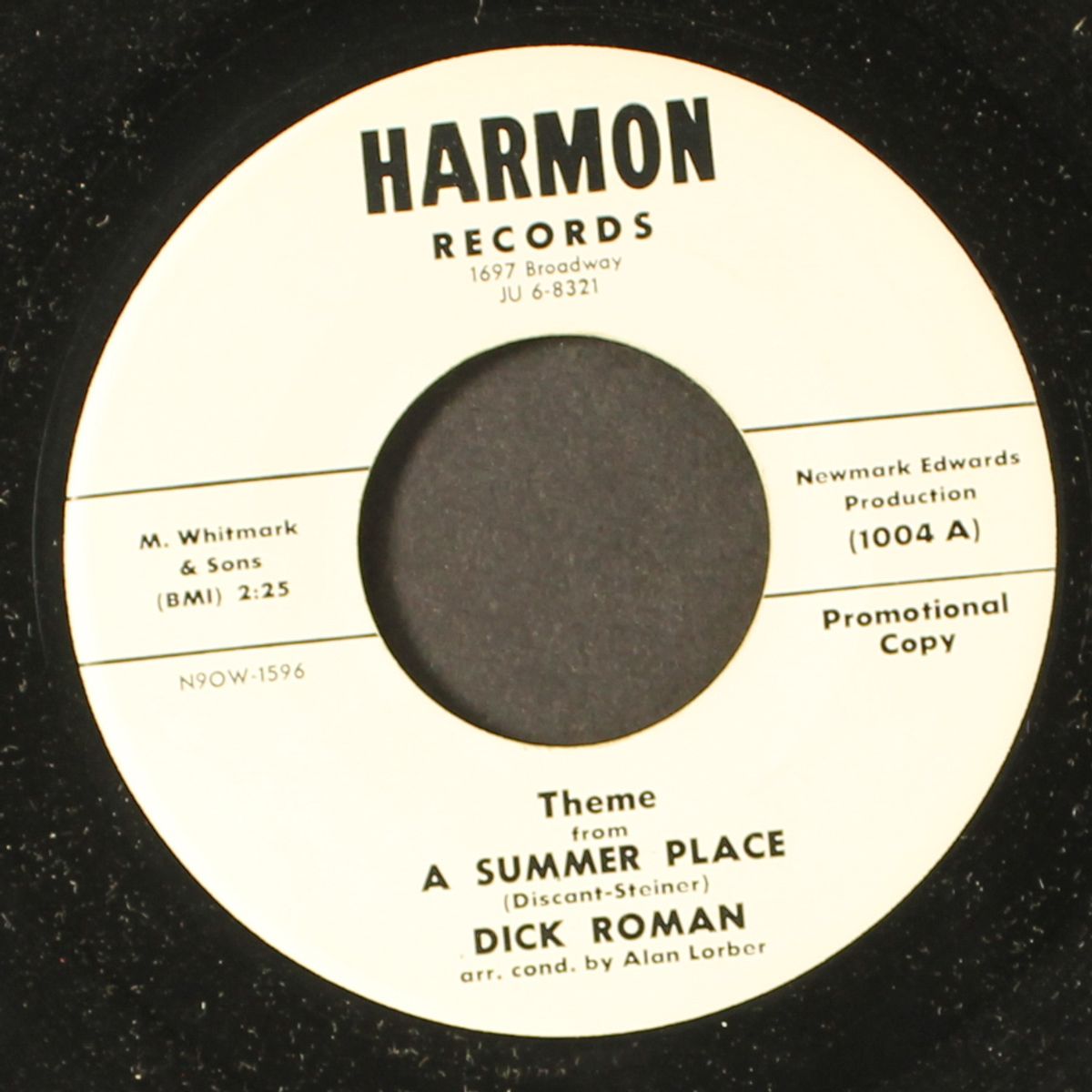 theme from a summer place / butterfly by DICK ROMAN