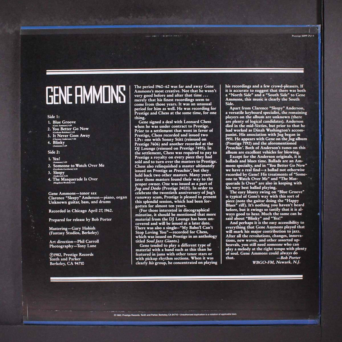 blue groove by GENE AMMONS