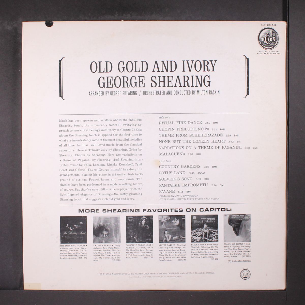 old gold and ivory by GEORGE SHEARING