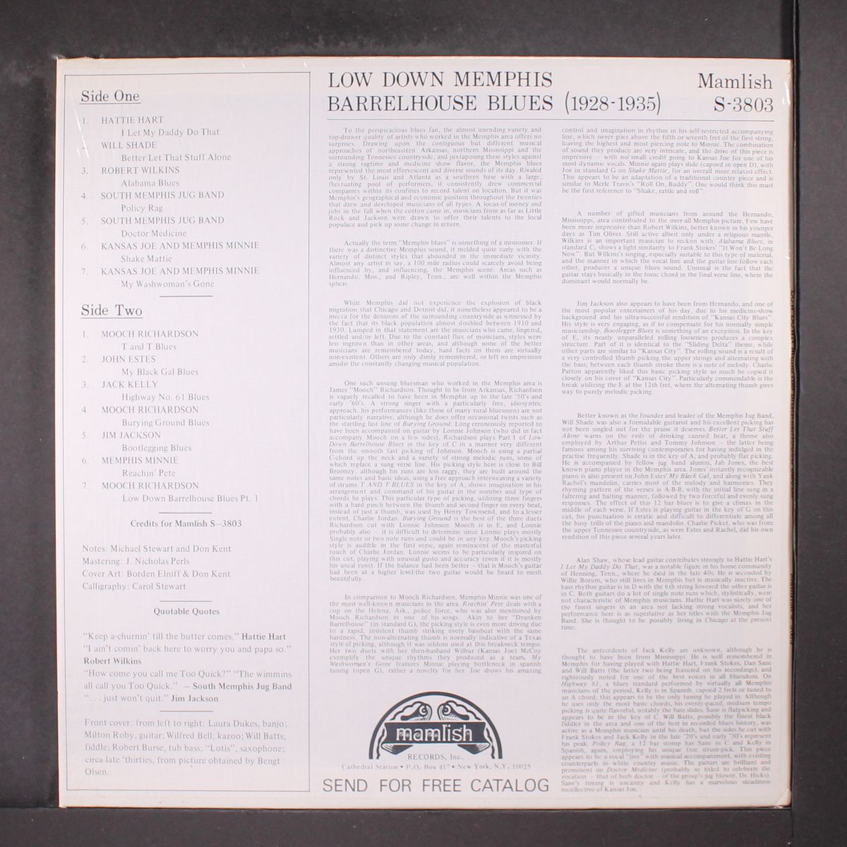 low down memphis barrelhouse blues 1928-1935 by VARIOUS