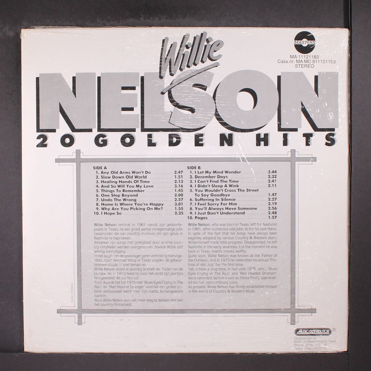 20 golden hits by WILLIE NELSON