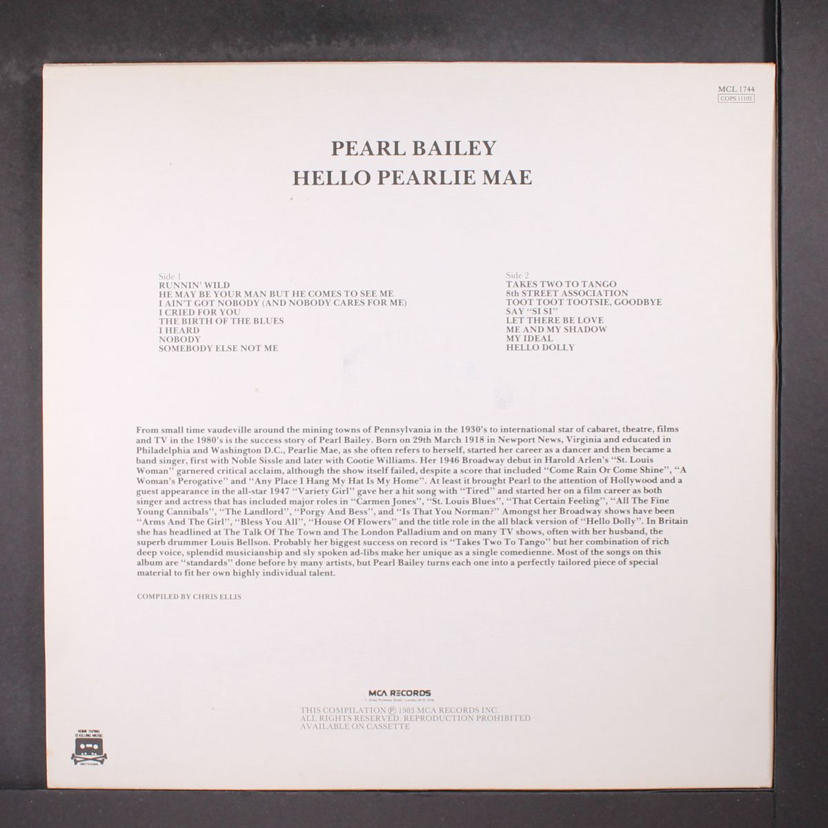 hello pearlie mae by PEARL BAILEY