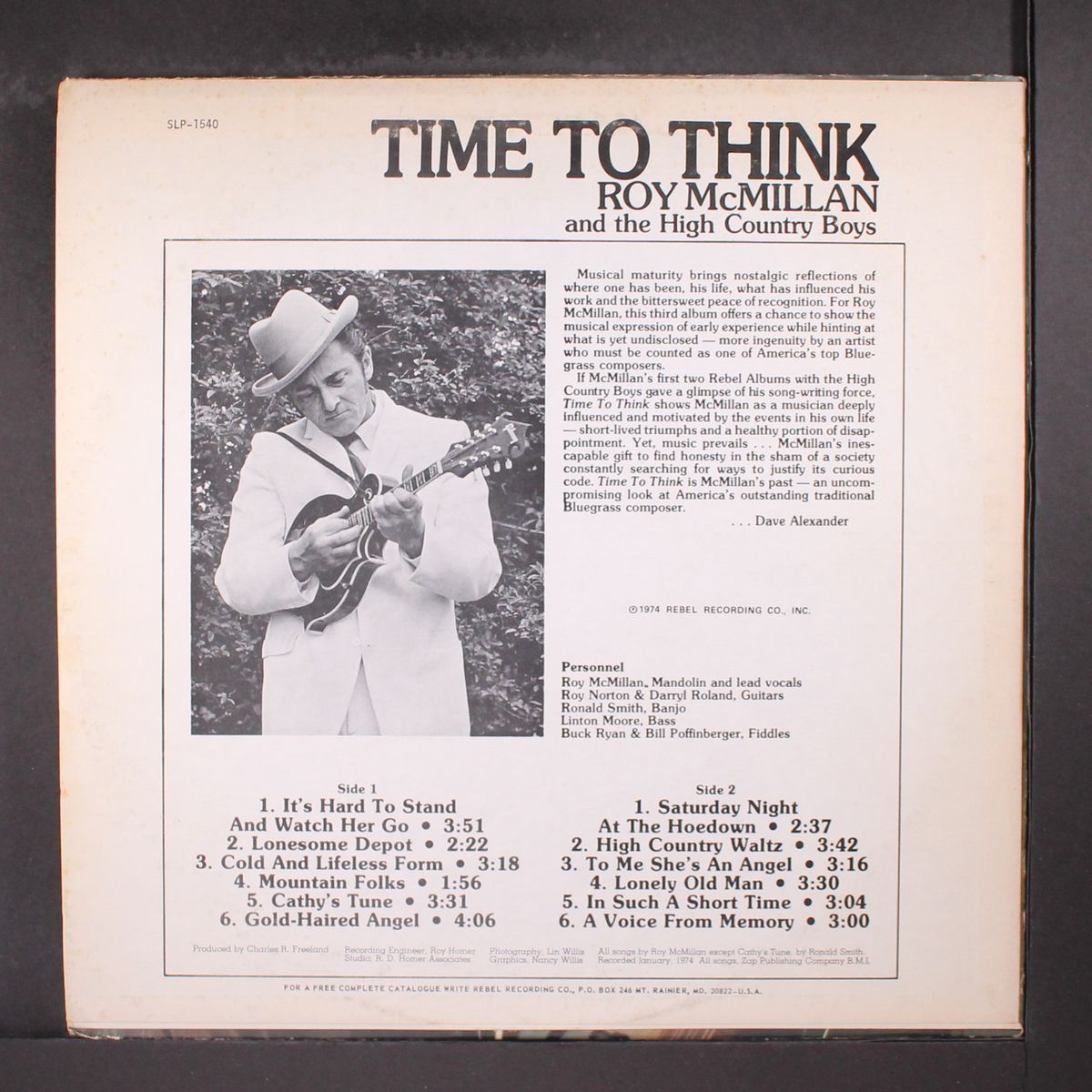 time to think by ROY MCMILLAN