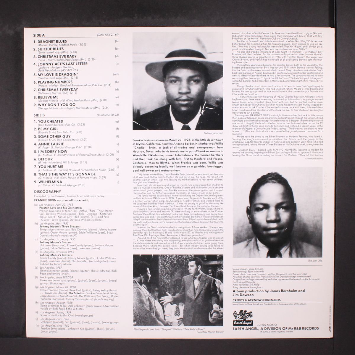 dragnet blues by FRANKIE ERVIN
