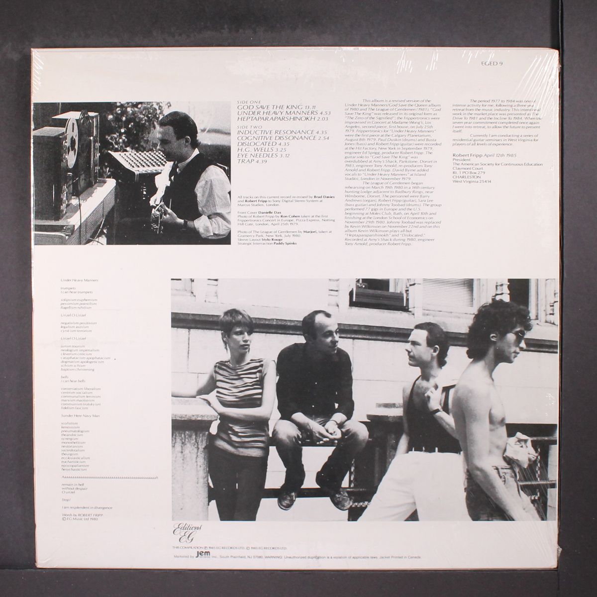 god save the king by ROBERT FRIPP