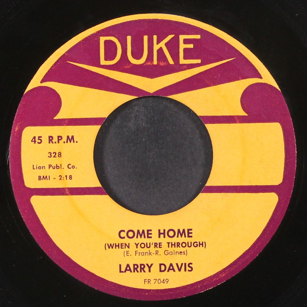 will she come home / come home by LARRY DAVIS
