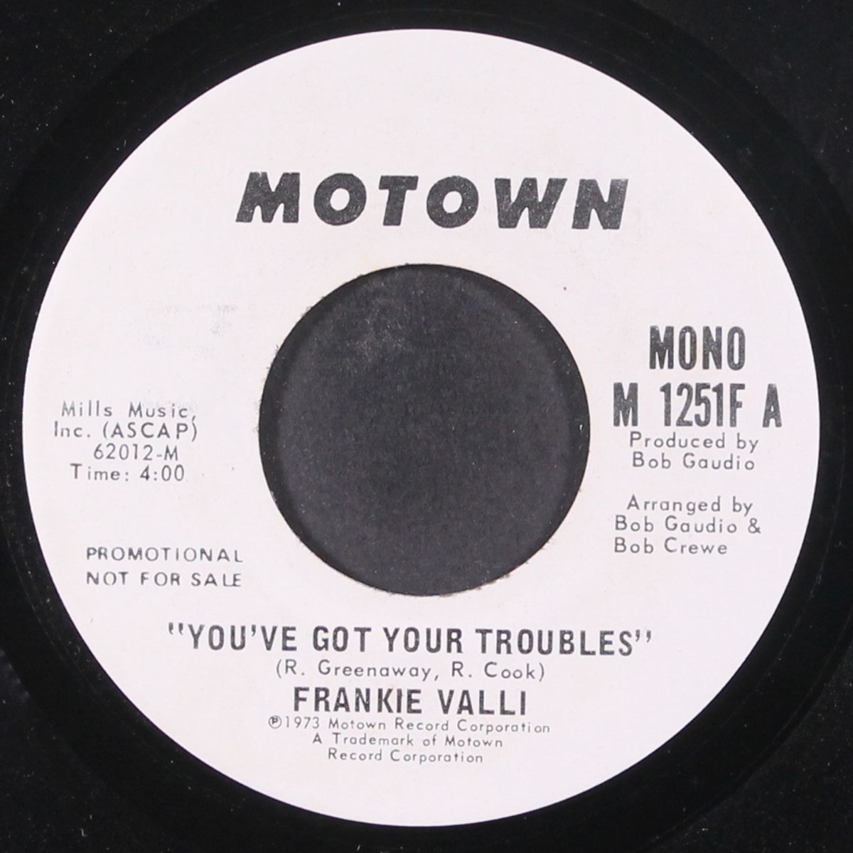 you've got your troubles / mono by FRANKIE VALLI