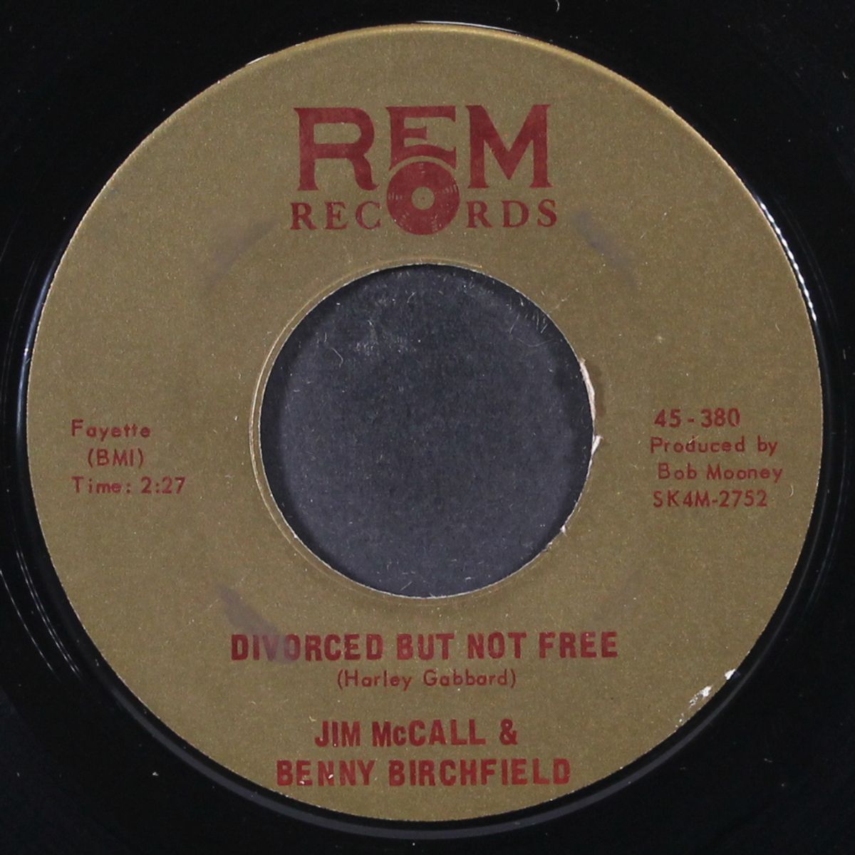 divorced but not free by JIM MCCALL & BENNY BIRCHFIELD
