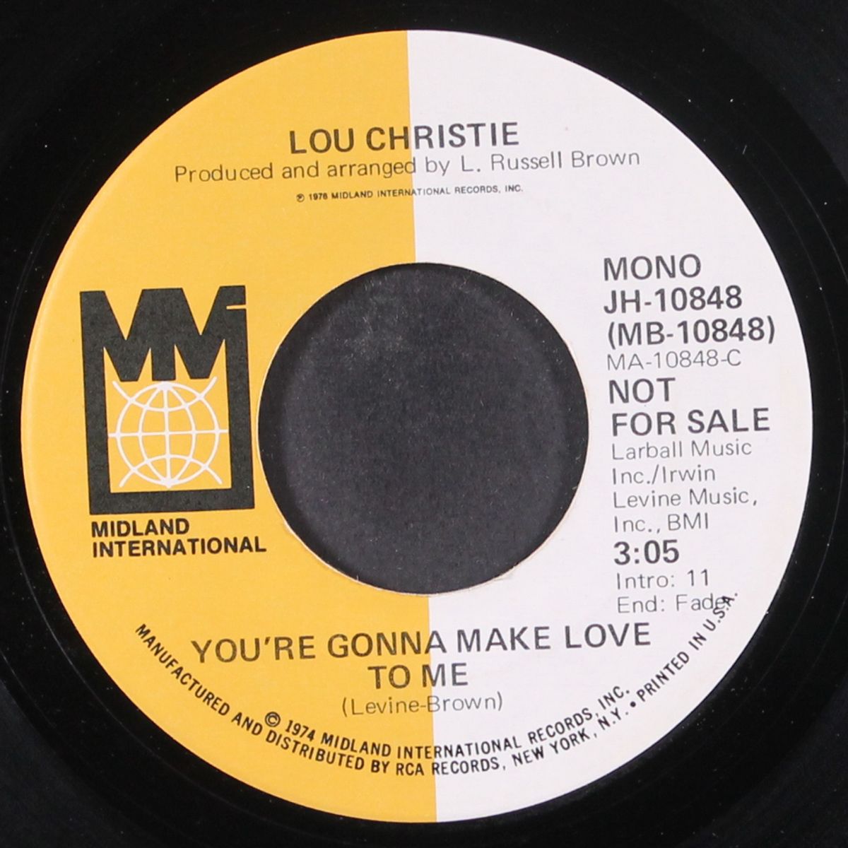 you're gonna make love to me / mono by LOU CHRISTIE