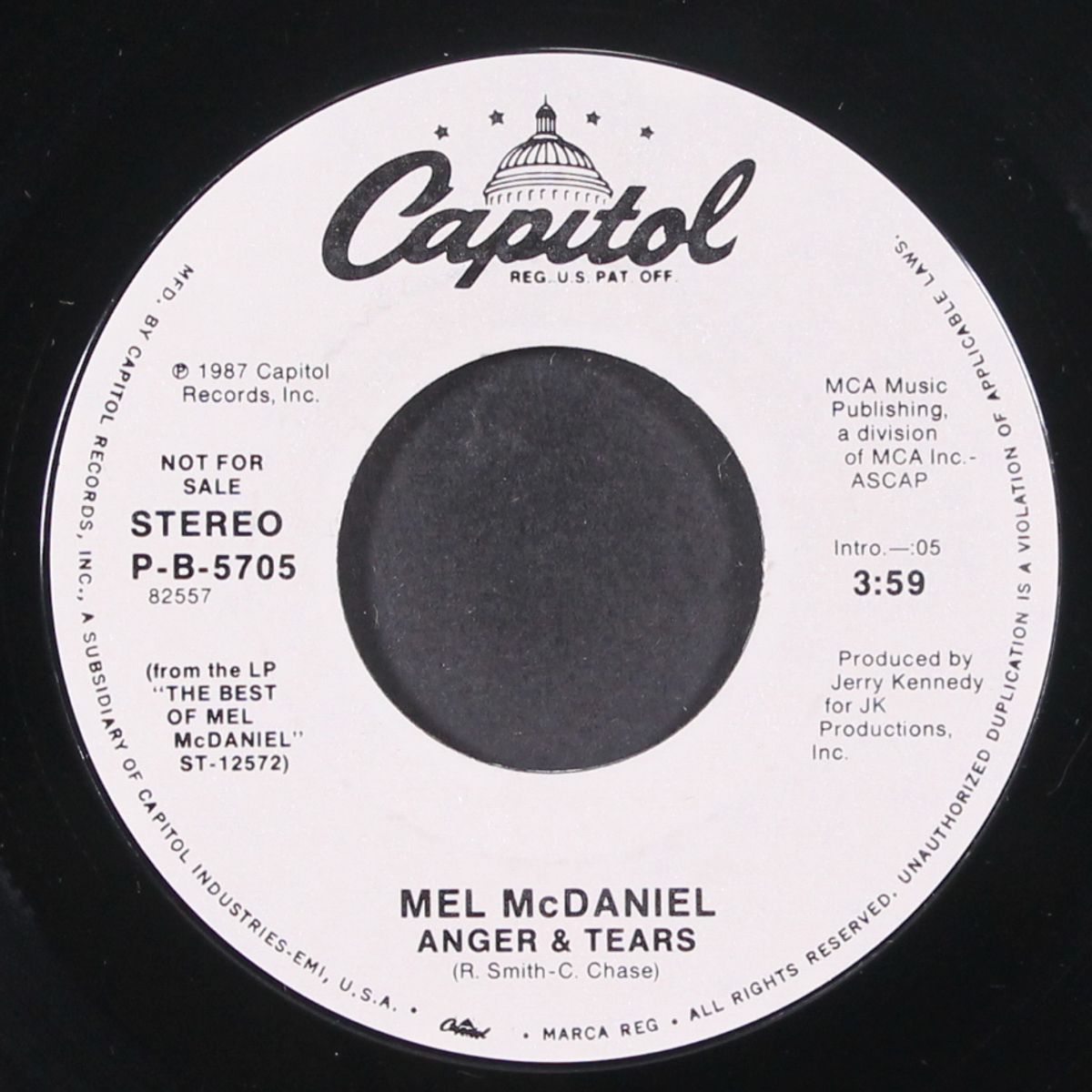 anger & tears by MEL MCDANIEL