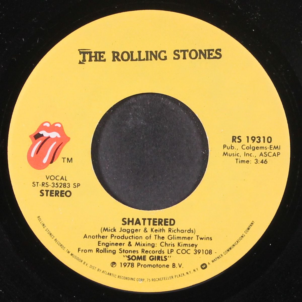shattered / everything is turning to gold by ROLLING STONES