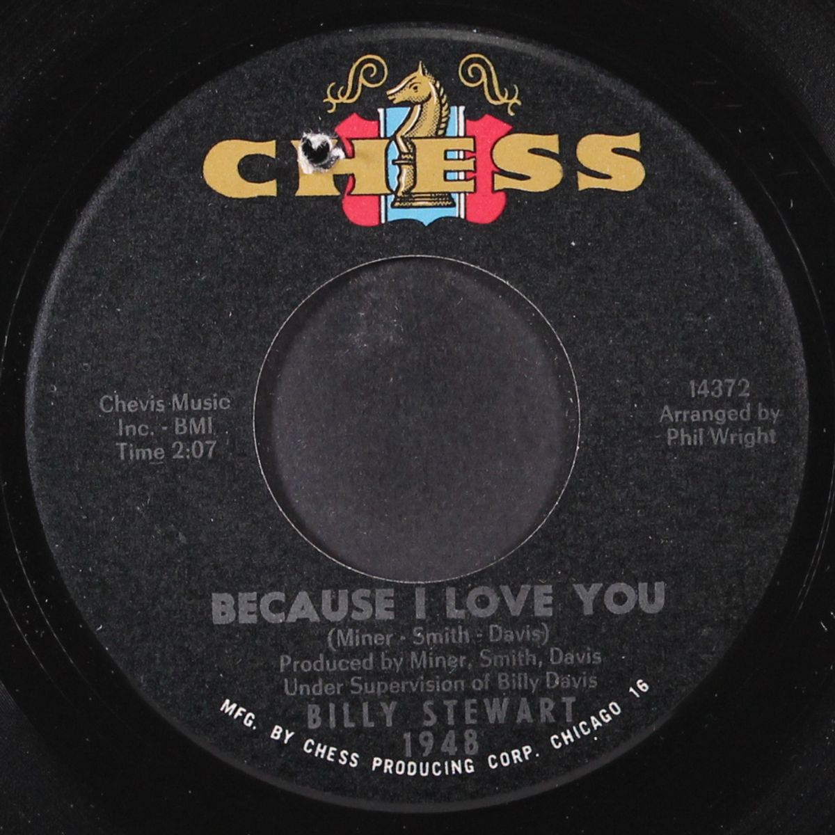 because i love you / mountain of love by BILLY STEWART