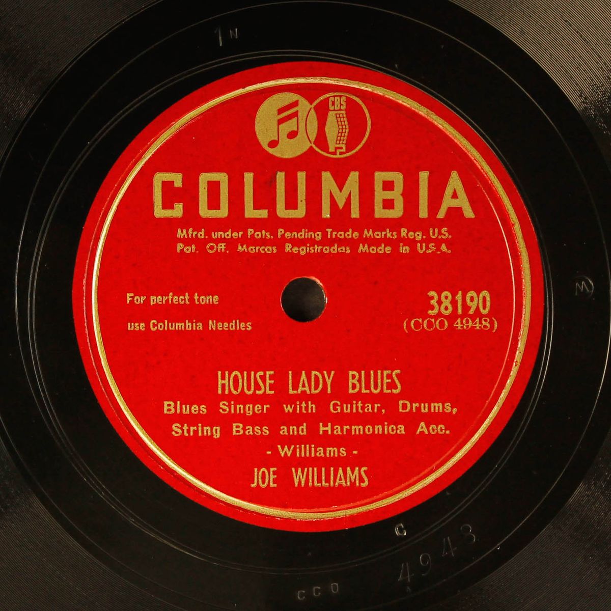 banta rooster blues / house lady blues by JOE WILLIAMS