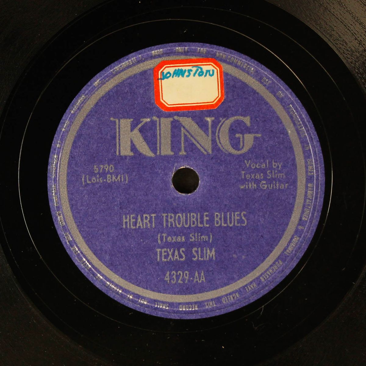 slim's stomp / heart trouble blues by TEXAS SLIM