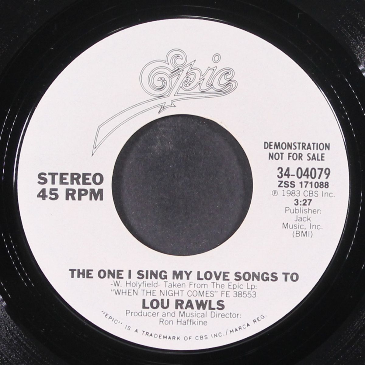 the one i sing my love songs to by LOU RAWLS