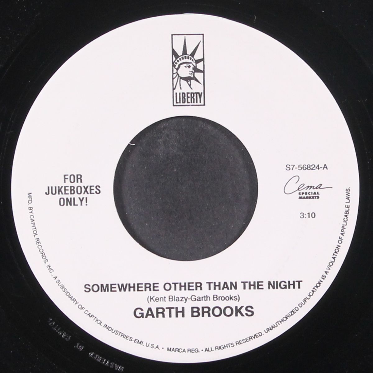 somewhere other than the night / mr. right by GARTH BROOKS