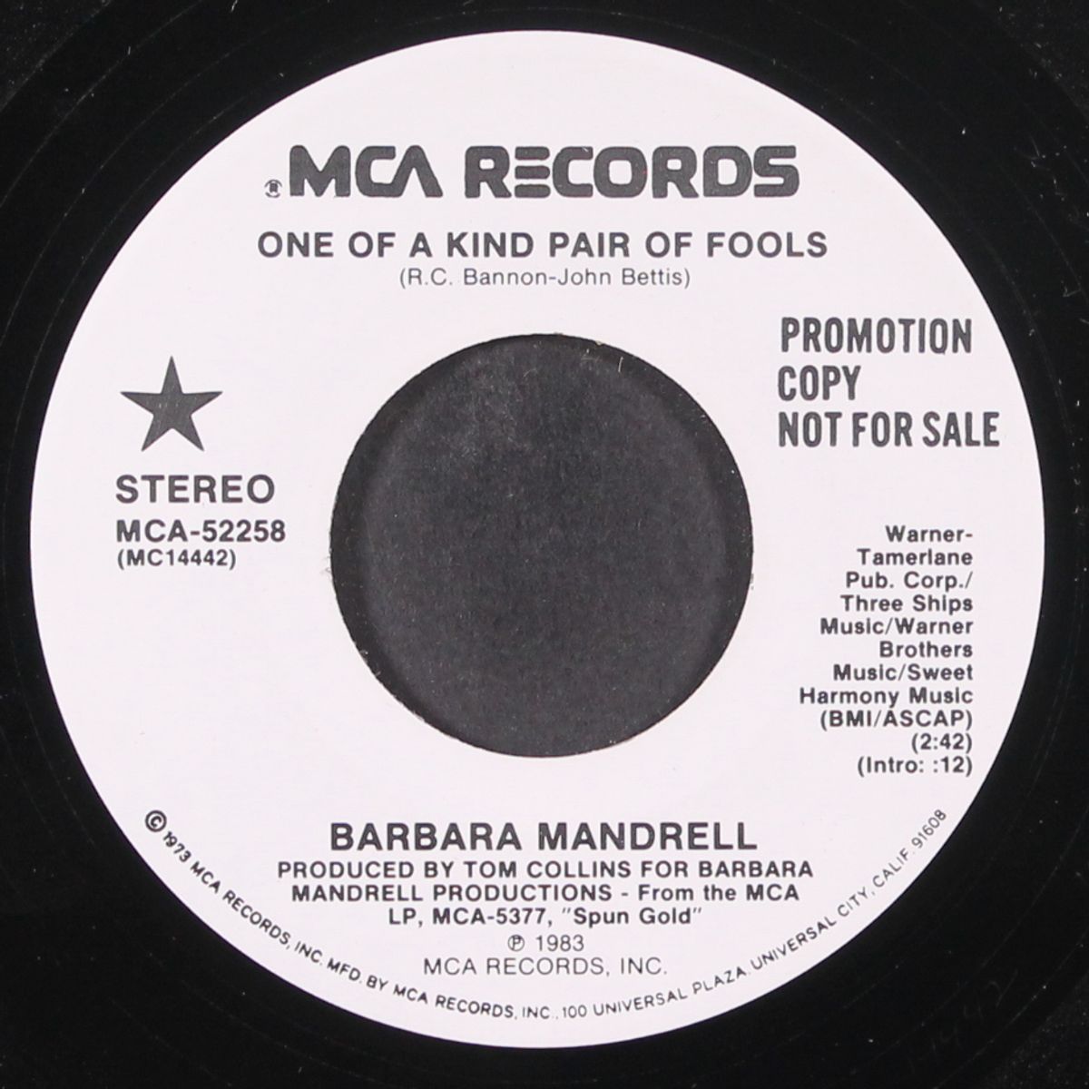 one of a kind pair of fools by BARBARA MANDRELL