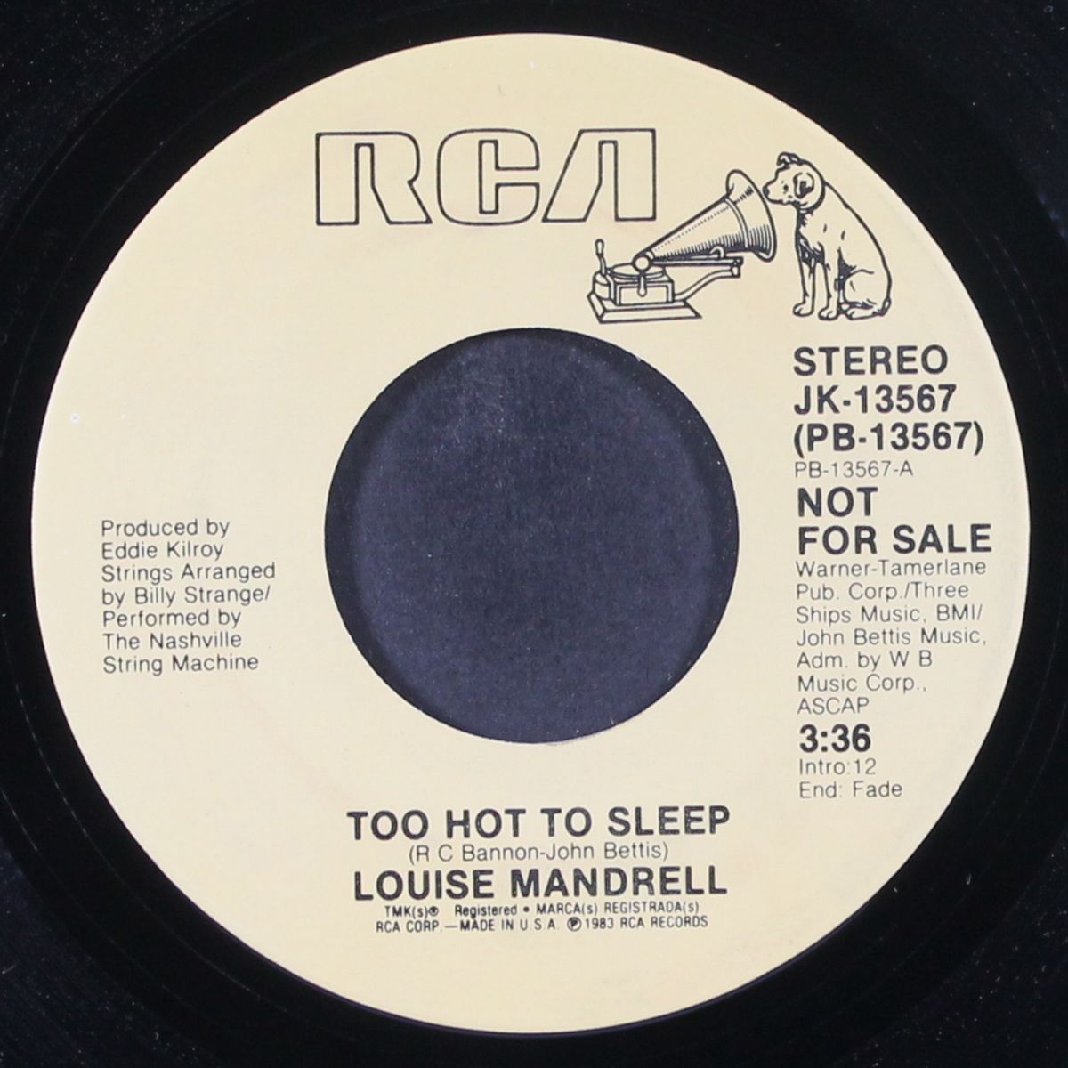 too hot to sleep / same by LOUISE MANDRELL