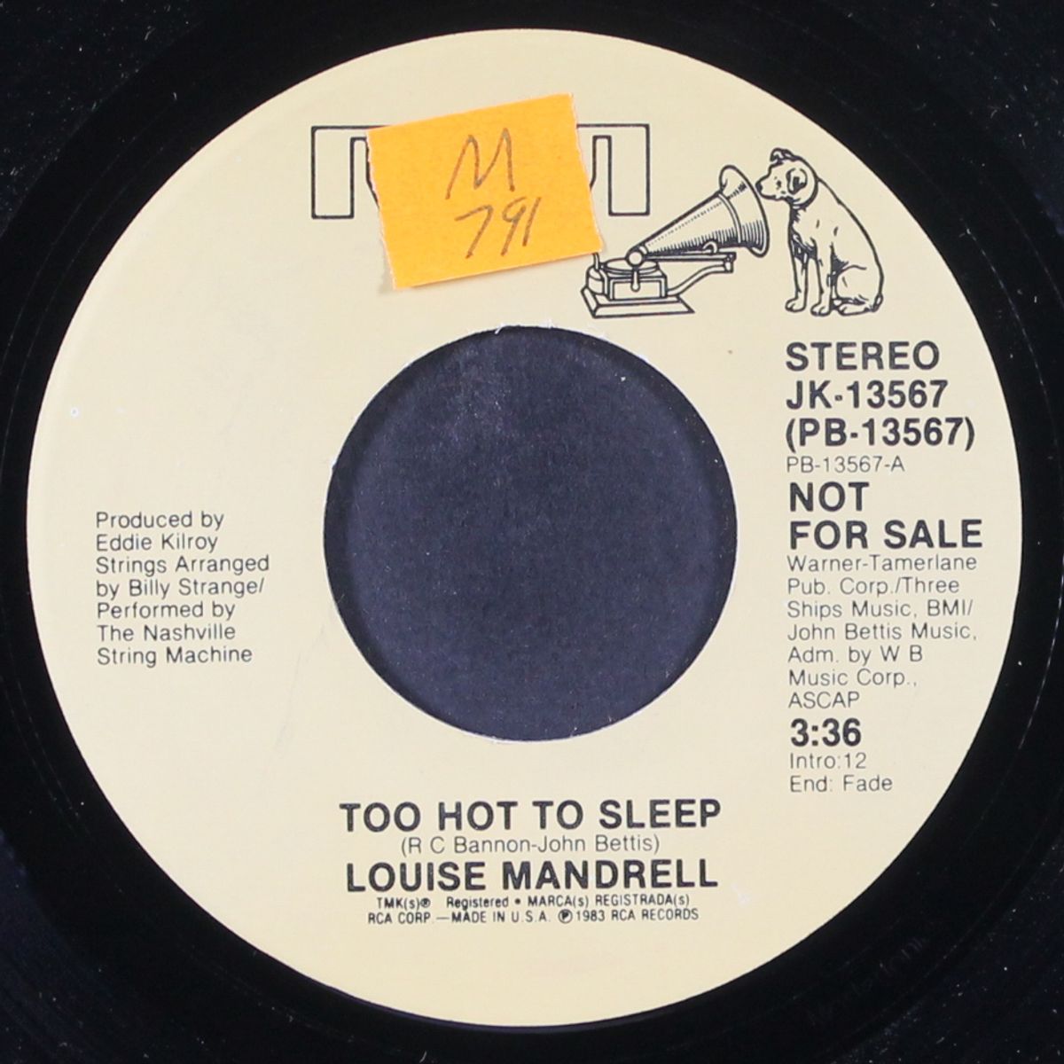too hot to sleep / same by LOUISE MANDRELL