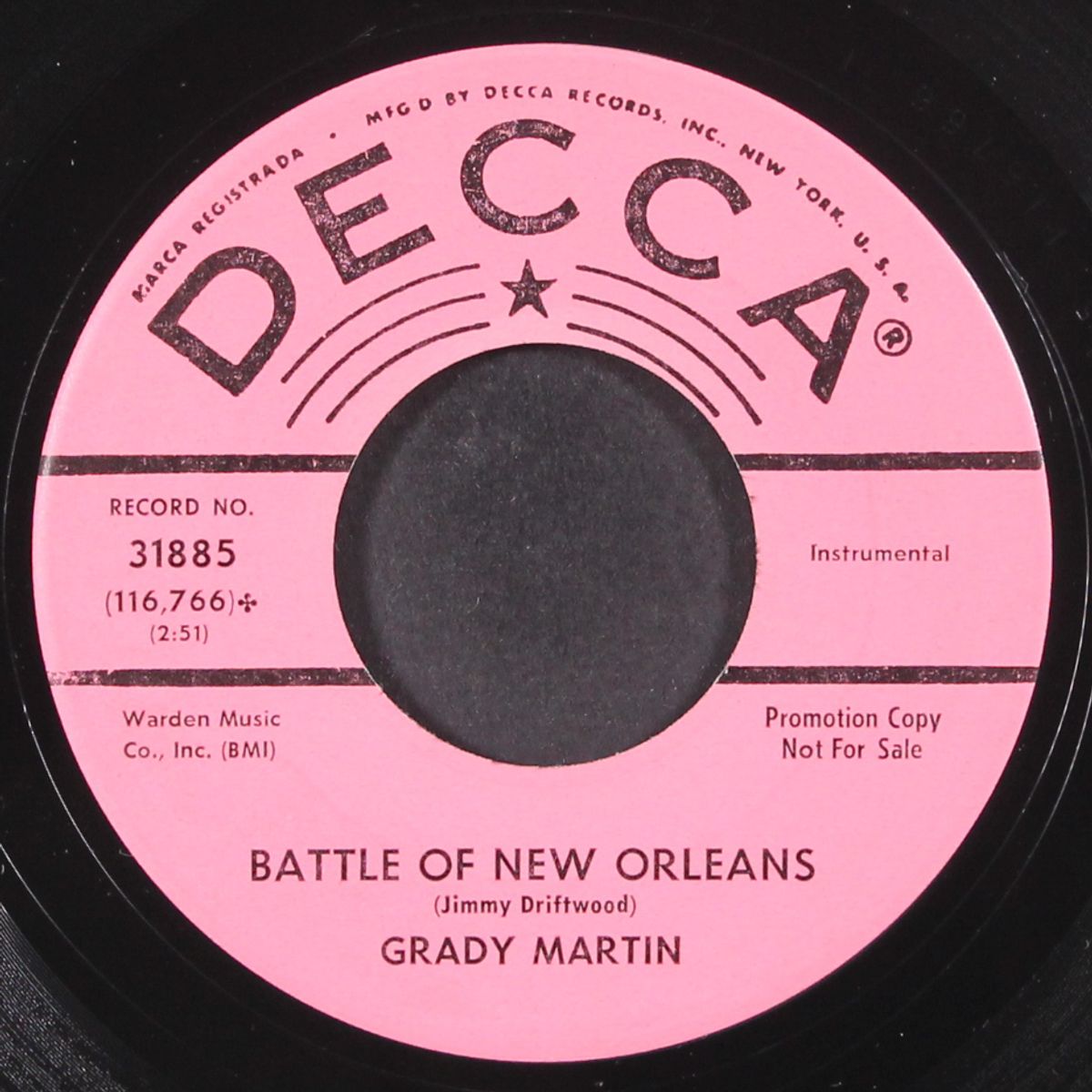 battle of new orleans by GRADY MARTIN