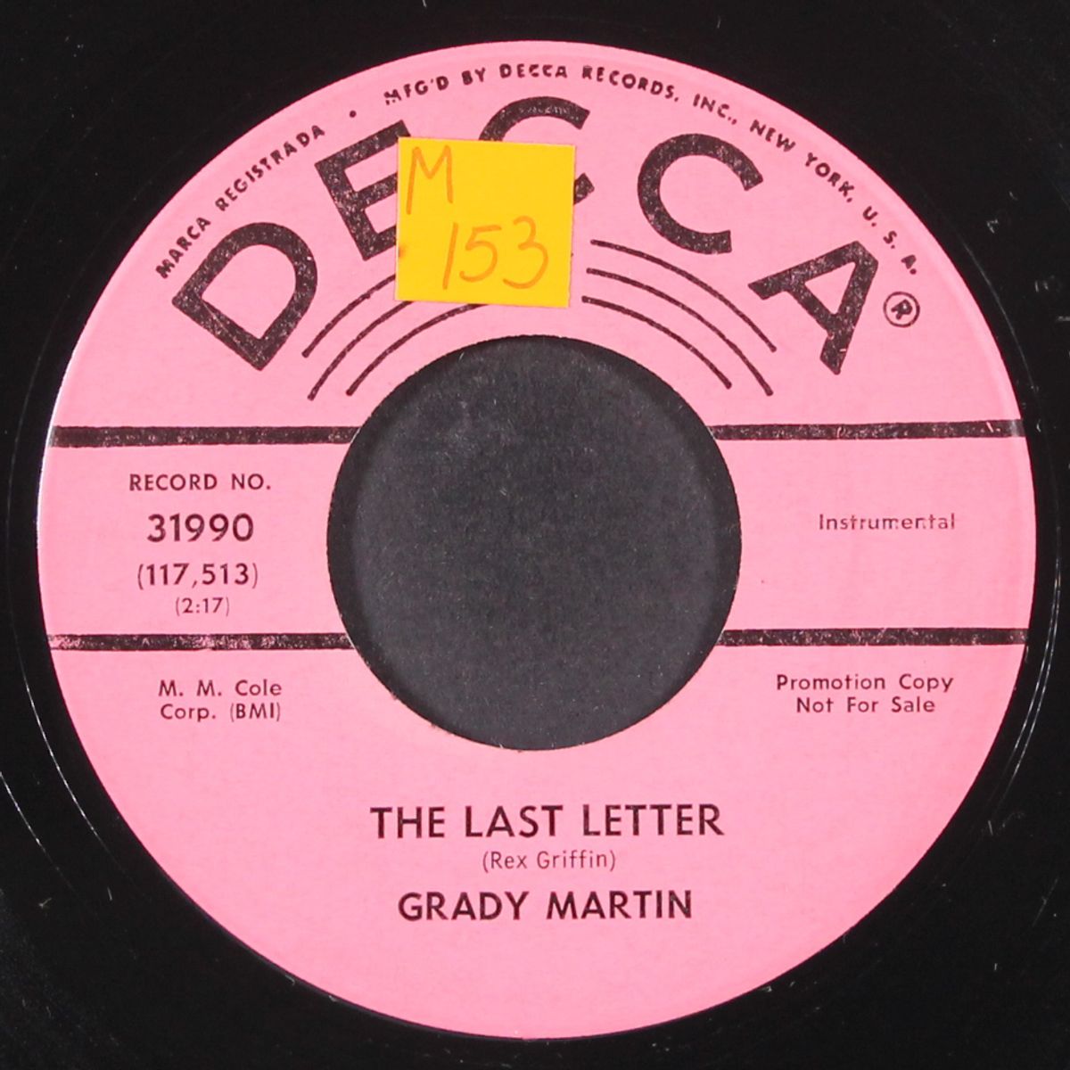 the last letter by GRADY MARTIN